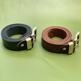 Thắt lưng nam da Latigo đầu đồng