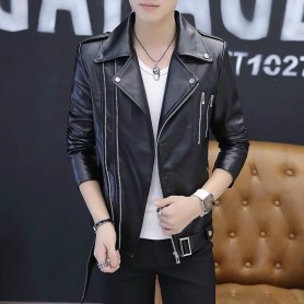 Áo khoác da nam biker AKN255